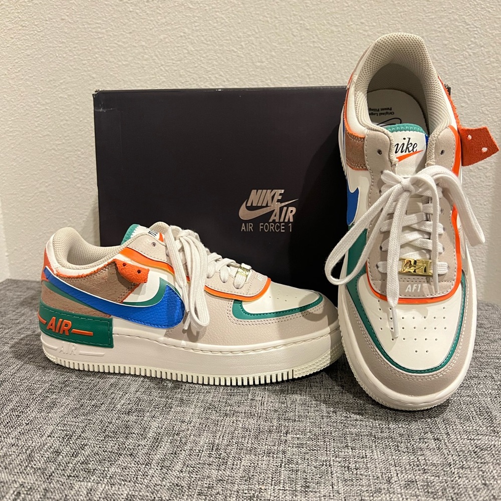 Nike Air Force Shadow “Sail Signal Blue Green”